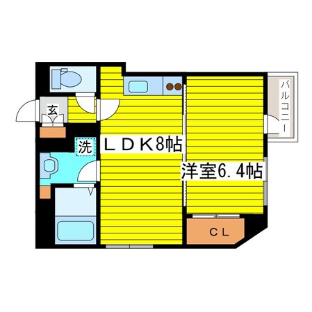 元町駅 徒歩9分 5階の物件間取画像